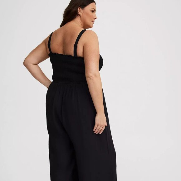 Torrid Smocked Tube Wide Leg Jumpsuit 2X - Picture 4 of 16